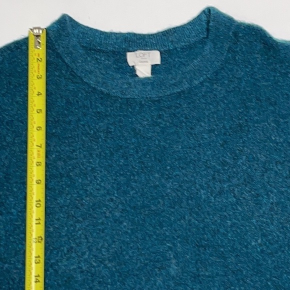 Loft Lounge Teal Green 3/4 Sleeve Sweater - Picture 6 of 11